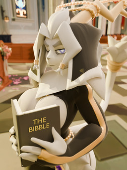blue_eyes book breasts church convenient_censorship diamond_eyes exposed_breasts female jewelry looking_at_viewer nun_outfit one_eye_closed solo wink winking_at_viewer mereo warfaremachine_(modeler) adult_swim aqua_teen_hunger_force blender_cycles cartoon_network pseudoregalia sybil_(pseudoregalia) bovid caprine goat mammal 3:4 3d_(artwork) blender_(artwork) digital_media_(artwork) hi_res