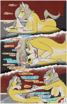 adolescent adult_on_adolescent after_orgasm after_sex age_difference animal_genitalia animal_penis anthro areola balls big_breasts bodily_fluids breasts cum cum_on_belly cum_on_body cum_on_breasts cum_on_chest cum_on_face cum_on_penis cum_on_tongue cum_string dialogue duo equine_genitalia equine_penis eye_contact eyes_closed female flaccid fur genital_fluids genitals hair holding_arm licking licking_another licking_cum looking_at_another lying male male/female nipples nude on_back open_mouth penis sitting smile speech_bubble tail text tongue tongue_out young young_anthro young_male redleveret caleb_(redleveret) diana_(redleveret) equid equine horse mammal absurd_res comic digital_media_(artwork) english_text hi_res incest_(lore) mother_(lore) mother_and_child_(lore) mother_and_son_(lore) parent_(lore) parent_and_child_(lore) parent_and_son_(lore) son_(lore)