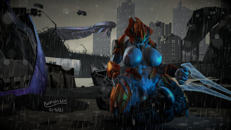 4_fingers armor big_breasts breasts city city_background clothed clothed_sex clothing cowgirl_position cross_pupils dominant dominant_female duo energy_sword energy_weapon female female_on_top fingers from_front_position grey_body hand_on_leg hand_on_thigh holding_melee_weapon holding_object holding_sword holding_weapon huge_breasts human_on_bottom human_penetrating human_penetrating_female larger_dom larger_female larger_on_top larger_penetrated lying male male/female male_on_bottom mandibles melee_weapon mostly_nude odst on_back on_bottom on_ground on_top outside outside_sex penetration penile penile_penetration penis_in_vagina raining risk_of_being_caught risky risky_sex sex size_difference smaller_human smaller_male smaller_on_bottom spacecraft sword unconvincing_armor vaginal vaginal_penetration vehicle war weapon xenophilia yellow_eyes pompilus-sfm halo_(series) microsoft xbox_game_studios the_rookie_(character) alien human mammal sangheili scalie 16:9 2021 3d_(artwork) 4k absurd_res digital_media_(artwork) hi_res source_filmmaker_(artwork) widescreen