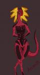 anthro curvy_figure female flat_chested frill_(anatomy) green_eyes large_resolution looking_at_viewer red_body red_skin scales simple_background smile solo tail thick_tail sacrilus divinity:_original_sin_2 divinity_(series) lizard lizard_(divinity) lizardman reptile scalie 2020 absurd_res hi_res