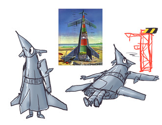aircraft anthro female machine ranged_weapon rocket rocket_launcher solo vehicle weapon woodhouse3d aeromorph living_aircraft living_machine living_spacecraft living_vehicle hi_res