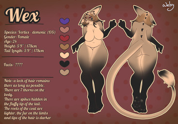 anthro demonic female solo text wide_hips we1xy welxy welxy_here english_text hi_res model_sheet
