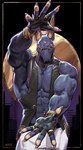 abs anthro biceps claws male muscular muscular_anthro muscular_male pecs solo amon-sydonai ye'noah_(amon-sydonai) anubian_jackal canid canine canis jackal mammal absurd_res hi_res