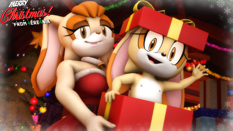 anthro big_ears box brown_eyes christmas_clothing christmas_tree clothed clothing container duo evergreen_tree family female flat_chested fur gift gift_wrapped hair holidays looking_at_viewer nipples nude pine_tree plant smile tan_body tan_fur tree young 4ere4nik christmas sega sonic_the_hedgehog_(series) cream_the_rabbit vanilla_the_rabbit lagomorph leporid mammal rabbit 16:9 3d_(artwork) digital_media_(artwork) hi_res widescreen daughter_(lore) mother_(lore) mother_and_child_(lore) mother_and_daughter_(lore) parent_(lore) parent_and_child_(lore) parent_and_daughter_(lore)