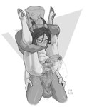 anal anal_fluids anal_penetration anal_tugging balls big_butt big_penis bodily_fluids bouncing_penis butt duo erection faceless_character faceless_male full_nelson full_nelson_(legs_held) genitals headlock hooves horn huge_penis hung_bottom hyper hyper_genitalia hyper_penetration hyper_penis leg_grab male male/male male_penetrated male_penetrating male_penetrating_male multicolored_body painal penetration penis sex slightly_chubby sweat teapot_(body_type) tears thigh_grab bbgg_(artist) demon humanoid imp imp_humanoid hi_res monochrome