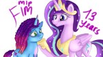 duo female hooves horn raised_hoof regalia text wings jbond friendship_is_magic hasbro mlp_g5 my_little_pony mythology misty_brightdawn_(mlp) starlight_glimmer_(mlp) equid equine horse mammal mythological_creature mythological_equine pony unicorn winged_unicorn 16:9 hi_res widescreen