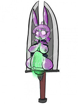 4_missing_limbs abdominal_bulge ahegao amputee anthro areola big_breasts big_clitoris bodily_fluids bound breasts clitoris disability erect_clitoris eye_roll eyelashes female genital_fluids genitals hair large_penetration living_sex_toy looking_pleasured looking_up nipples one-bar_prison open_mouth penetration pink_body pink_hair quadruple_amputee simple_background solo tongue tongue_out translucent translucent_body vaginal vaginal_fluids vaginal_penetration white_background pencil-arts lagomorph leporid living_onahole mammal rabbit 2021 3:4 hi_res