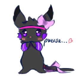 accessory alternate_color ambiguous_gender anthro anthrofied black_body black_fur blush blush_lines bow_(feature) bow_accessory bow_ribbon fluffy fur fur_markings furgonomics hair_accessory hair_bow hair_ribbon heart_after_text heart_symbol looking_at_viewer markings open_mouth outline_heart paws pokemorph purple_body purple_eyes purple_fur purple_sclera ribbons simple_background smile solo tail tail_accessory tail_bow tail_ribbon text_with_heart tuft white_background snoiifoxxo nintendo pokemon fan_character generation_1_pokemon mammal pikachu pokemon_(species) 1:1 hi_res