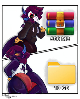 anthro big_butt butt cow_ears female hahnnu_(star) plague_doctor small_wings solo star wings ghostar656 decompressed_file_meme winrar scalie hi_res