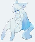 3_toes anthro arm_tuft biped blue_body blue_ears blue_eyes blue_fur blue_hair blue_inner_ear blue_tail cheek_tuft chest_markings chest_tuft countershade_tail countershading facial_tuft feet female female_anthro fluffy fluffy_tail front_view fur gradient_hair hair inner_ear_fluff kemono leg_markings long_hair looking_at_viewer markings multicolored_body multicolored_fur multicolored_hair multicolored_tail nude pupils shoulder_tuft simple_background sitting socks_(marking) solo tail tail_markings three-quarter_view toes tuft two_tone_body two_tone_fur two_tone_hair two_tone_tail white_background white_body white_fur white_hair white_inner_ear_fluff spommmm canid canine canis mammal wolf 2024 colored digital_media_(artwork) flat_colors full-length_portrait hi_res portrait