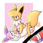 bodily_fluids close-up cum cumshot duo ejaculation feral frottage genital_fluids knot male male/male penile ribbonjob sex tail noodletheartist nintendo pokemon noodle_the_jolteon zori_(sylveon) eeveelution generation_1_pokemon generation_6_pokemon jolteon pokemon_(species) sylveon 1:1 hi_res