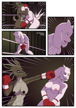 anthro attack between_breasts black_sclera boxing boxing_gloves boxing_gloves_only breasts clothing crotch_attack crotch_kick dark_nipples duo face_between_breasts female fight fighting_ring fur genital_torture genitals hands_between_legs handwear handwear_only kick knee_to_crotch mature_female mostly_nude mostly_nude_anthro mostly_nude_female multicolored_body nipples nude punch pussy_attack red_eyes sport tremble_spikes two_tone_body white_body white_fur deathzera spooky's_jump_scare_mansion undertale undertale_(series) specimen_8 toriel boss_monster_(undertale) mammal 2020 comic digital_media_(artwork) hi_res