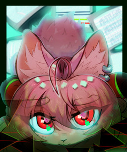 accessory anthro bedroom_eyes braided_hair ear_piercing eyebrow_through_hair eyebrows female female_anthro fur hair looking_at_viewer narrowed_eyes piercing pink_body pink_fur pink_hair red_eyes seductive solo teasing teasing_viewer translucent translucent_hair mistleinn mihoyo zenless_zone_zero zhao_(zenless_zone_zero) lagomorph mammal digital_drawing_(artwork) digital_media_(artwork) hi_res