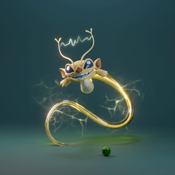 4_fingers ambiguous_gender antennae_(anatomy) blue_eyes blue_tongue brown_nose electricity experiment_pod feral fingers flying forked_antennae fur long_antennae long_tail open_mouth open_smile smile solo tail teeth tongue yellow_body yellow_fur aldo_hkingzel disney lilo_and_stitch sparky_(lilo_and_stitch) alien experiment_(lilo_and_stitch) 1:1 2025 3d_(artwork) digital_media_(artwork)