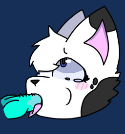 anthro bodily_fluids crying duo fellatio female machine male male/female mottled oral penile piebald sex tears milkyfox byteware milky_(milkyfox) calico_cat domestic_cat felid feline felis mammal protogen absurd_res alpha_channel headshot_portrait hi_res portrait
