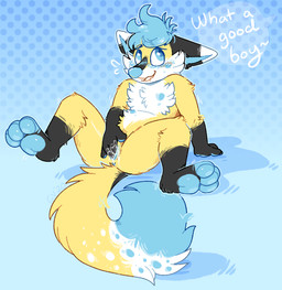 andromorph anthro blush bodily_fluids dialogue dotted_background fingering fingering_self genital_fluids genitals halftone_background intersex masturbation pattern_background pawpads paws presenting presenting_vulva simple_background solo stippling sweat tail text vulva crownedvictory canid canine fox mammal 2020 english_text halftone hi_res