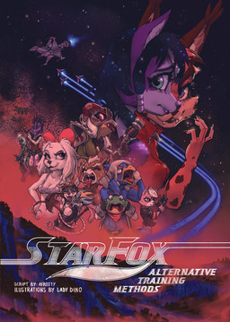 armor clothed clothing group gun lingerie maid_uniform open_mouth ranged_weapon skimpy space spacecraft text underwear uniform vehicle weapon ladydino nintendo star_fox falco_lombardi fay_(star_fox) fox_mccloud kai_(spanktoons) krystal_(star_fox) lady_dino_(character) miyu_(star_fox) slippy_toad allosaurid allosauroid allosaurus amphibian avian bird canid canine canis dinosaur domestic_dog felid feline fox frog lynx mammal prehistoric_species reptile saurischian scalie theropod toad_(frog) 2025 comic cover cover_art cover_page english_text hi_res