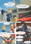 2019 anthro canid canine clothed clothing comic dialogue digital_media_(artwork) english_text female fox fur greeting hair hi_res mammal pewdiepie poppy_harlow ratcha shaded text