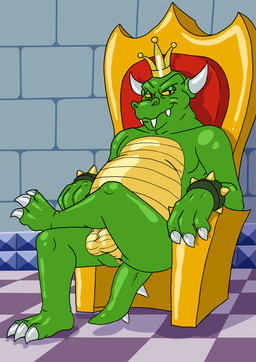 2_horns anthro anus armband balls belly butt butt_from_the_front chair crossed_legs crown furniture genitals glistening glistening_balls glistening_belly glistening_body glistening_genitalia glistening_legs glistening_scales green_body green_scales headgear horn looking_at_viewer male nude on_chair presenting presenting_anus presenting_balls scales sitting sitting_on_chair slightly_chubby slightly_chubby_male solo throne throne_room balamoo dic_entertainment mario_bros nintendo super_mario_bros_super_show bowser king_koopa dragon_koopa koopa scalie 2025 colored digital_drawing_(artwork) digital_media_(artwork) hi_res