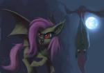 2013 bat_pony bat_wings cutie_mark equine fangs female flutterbat_(mlp) fluttershy_(mlp) friendship_is_magic fur hair hanging horse mammal moon my_little_pony night outside pink_hair pony raikoh-illust red_eyes tree vampire wings yellow_fur
Rating: Safe
Score: 12
User: 2DUK
Date: December 29, 2013