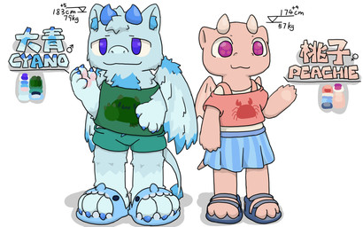 2_horns 3_toes 5_fingers animal_slippers anthro blue_arms blue_body blue_bottomwear blue_claws blue_clothing blue_ears blue_eyes blue_feet blue_footwear blue_horn blue_legs blue_pubes blue_shorts blue_skirt blue_tail blue_wings bottomwear chest_tuft claws clothing duo feet female finger_claws fingers flat_chested footwear fur green_clothing green_topwear head_horn head_tuft horn inner_ear_fluff light_wings male monotone_horn pawpads pink_arms pink_body pink_ears pink_feet pink_horn pink_legs pink_pawpads pink_tail pink_wings plantigrade pubes purple_eyes red_clothing red_shirt red_topwear sandals shirt shoes shorts skirt small_claws smooth_horn tail tail_tuft tank_top toe_claws toes topwear tuft white_clothing white_shirt white_topwear wings nomani_int32 mythology cyano_(nomani_int32) peachie_(nomani_int32) arthropod crab crustacean decapod dragon furred_dragon furred_scalie malacostracan mythological_creature mythological_scalie scalie waddling_head 16:10 hi_res widescreen