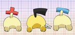 ambiguous_gender butt featureless_crotch fur group pattern_background rear_view simple_background trio yellow_body yellow_fur pichu90 nintendo pokemon sparks_pichu generation_2_pokemon generation_3_pokemon minun pichu plusle pokemon_(species) 2014