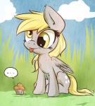 amber_eyes blonde_hair cloud cutie_mark derp_eyes derpy_hooves_(mlp) equine female feral food friendship_is_magic fur grass grey_fur hair horse kyodashiro long_hair mammal muffin my_little_pony outside pegasus pony sitting sky smile solo tongue wings yellow_eyes
Rating: Safe
Score: 11
User: Deatron
Date: January 10, 2014