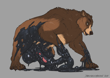 5_toes anatomically_correct anatomically_correct_genitalia anatomically_correct_penis animal_genitalia animal_penis arm_markings aroused balls balls_expansion belly big_balls big_penis black_goo bound brown_arms brown_body brown_claws brown_ears brown_feet brown_fur brown_legs brown_mane brown_nose brown_pawpads brown_paws cheek_markings claws covered_in_goo encasement erection expansion expansion_while_penetrating eyebrows facial_markings feet feral finger_claws fur fur_markings genital_expansion genitals goo_encasement goo_penetration goo_puddle goo_tentacles goo_transformation growth hair head_markings huge_balls hyper_expansion inflation latex liquid_latex long_penis male male_feral mane mane_hair markings monotone_balls monotone_feet monotone_genitals monotone_inner_ear monotone_markings multicolored_body multicolored_fur multicolored_penis muzzle_(marking) nude open_mouth orange_eyes pawpads paws penetration penis penis_expansion pink_penis plantigrade quadruped red_penis sex sheath short_ears short_fur shoulder_hump simple_background small_ears snout snout_markings solo standing tan_balls tan_belly tan_body tan_fur tan_inner_ear tan_markings tan_sheath tentacle_penetration tentacle_sex tentacles thick_penis three-quarter_view toe_claws toes transformation two_tone_body two_tone_fur two_tone_penis urethral ursine_ears ursine_genitalia ursine_penis vein veiny_penis deusexmoose kuruk_(character) bear brown_bear goo_creature grizzly_bear mammal tentacle_creature ursidae ursine 2026 absurd_res colored_sketch digital_drawing_(artwork) digital_media_(artwork) hi_res sketch