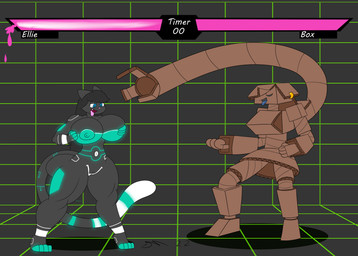 box breasts container female fight gui transformation dirtymac animate_inanimate domestic_cat felid feline felis mammal absurd_res hi_res