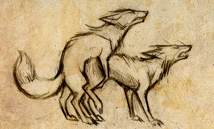 ambiguous_gender ambiguous_penetration digitigrade doggystyle duo eyes_closed feral feral_on_feral from_behind_position male mounting penetration quadruped raised_leg rounded_back sex skia canid canine fox mammal 2014 sketch