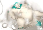 anthro bathing bathtub belly blue_body blue_fur detailed_background eyes_closed fur inside kemono male moobs nipples obese obese_anthro obese_male overweight overweight_anthro overweight_male solo up_and_over water white_body white_fur gabu2929 asian_mythology east_asian_mythology japanese_mythology lifewonders mythology tokyo_afterschool_summoners agyo_(tas) foo_dog komainu mammal yokai 2021