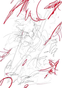5_fingers action_pose aiming_at_viewer ambiguous_gender anthro arrow_(weapon) arrowed athletic athletic_anthro athletic_male biped black_body black_claws blue_eyes bottomwear bow_(weapon) braided_hair brown_bottomwear brown_clothing brown_hair brown_loincloth chasing claws clenched_teeth clothed clothing countershade_arms countershade_face countershade_fur countershade_legs countershade_neck countershade_tail countershade_torso countershading day digitigrade eyebrows fangs feather_accessory feathers feral finger_claws fingerpads fingers forest forest_background front_view fur furrowed_eyebrows grey_claws grey_pawpads group gums hair holding_arrow holding_bow_(weapon) holding_object holding_ranged_weapon holding_weapon large_group loincloth loincloth_only looking_at_another looking_at_viewer male motion_lines mouth_closed multicolored_body multicolored_fur muscular muscular_anthro muscular_male nature nature_background open_mouth orange_body orange_fur outside pawpads plant pose pupils quadruped quiver_(object) ranged_weapon red_eyes red_mouth simple_eyes slit_pupils snout solo_focus tail teeth text topless tree two_tone_body two_tone_fur weapon white_body white_countershading white_eyebrows white_fur white_sclera chiayeeee clip_studio_paint_(copyright) miles_(miles-wolf) avian bird canid canine canis mammal monster wolf 2024 animated chromatic_aberration clip_studio_paint_(artwork) digital_drawing_(artwork) digital_media_(artwork) english_text line_art no_sound portrait short_playtime signature sketch three-quarter_portrait timelapse video