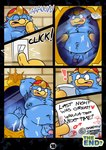 2021 after_sex anthro avian beak bird bodily_fluids comic digital_media_(artwork) el_booki english_text feathers genitals hi_res king_dedede kirby_(series) male mirror mirror_reflection nintendo nipples note nude open_mouth overweight overweight_male panel_skew penguin penis reflection solo text