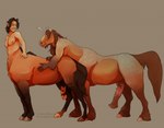 animal_genitalia animal_penis black_body black_fur brown_background brown_body brown_fur duo equine_genitalia equine_penis fur genitals grey_body grey_fur hooves horn male male/male medial_ring nipples nude_male nude_taur penis simple_background katthekitkat european_mythology greek_mythology mythology centaur equid equid_taur equine equine_taur horse horse_taur humanoid_taur mammal mammal_taur mythological_creature mythological_equine taur unicorn unicorn_taur