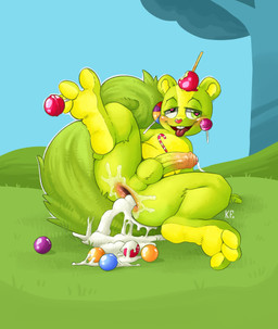 anthro anus balls blush bodily_fluids butt candy cum cum_drip cum_from_ass cum_in_ass cum_inflation cum_inside cum_on_food day dessert detailed_background dripping erection excessive_cum excessive_genital_fluids excited excited_expression fluffy fluffy_tail food foreskin gaping gaping_anus genital_fluids genitals half-closed_eyes heart_eyes heart_symbol humanoid_genitalia humanoid_penis improvised_sex_toy inflation leaking_cum legs_up looking_at_viewer lying male narrowed_eyes on_back outside paws penis plant popsicle precum precum_drip public solo spread_legs spreading tail tongue tongue_out tree katxfish happy_tree_friends nutty_(htf) chipmunk ground_squirrel mammal rodent sciurid tree_squirrel absurd_res hi_res