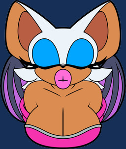 anthro armwear breasts cleavage clothed clothing elbow_gloves eyes_closed female gloves handwear kissing leaning leaning_forward membrane_(anatomy) membranous_wings puckered_lips simple_background solo transparent_background wings omegasunburst sega sonic_the_hedgehog_(series) rouge_the_bat bat mammal alpha_channel hi_res