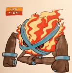 2018 3_fingers 4_arms alternate_color alternate_species ambiguous_gender biceps black_sclera blue_claws claws elemental_creature english_text fakemon fingers fire fire_creature firefightdex fist front_view full-length_portrait generation_3_pokemon grey_body hatching_(art) hi_res holding_fist legless looking_away marco_fanjul marker_(artwork) metagross metallic_body mineral_fauna mixed_media multi_arm multi_limb nintendo not_furry nude pen_(artwork) pokemon pokemon_(species) portrait pseudo_clothing red_eyes shaded shadow simple_background solo spikes text toony traditional_media_(artwork) waddling_head white_background