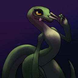 5_fingers anthro arched_back bedroom_eyes claws countershading dark_eyelids dark_eyeshadow fingers gesture green_body hand_gesture hand_on_leg hand_on_thigh looking_at_viewer male narrowed_eyes orange_eyes seductive simple_background small_waist solo standing thick_thighs tongue tongue_out v_sign varlastreak teeku_(varlastreak) anole carolina_anole lizard reptile scalie 1:1 hi_res