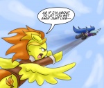 blue_body blue_feathers comic dialogue duo english_text equid equine feathered_wings feathers female feral friendship_is_magic hasbro mammal my_little_pony mythological_creature mythological_equine mythology nightshade_(mlp) pegasus pluckyninja shadowbolts_(mlp) spitfire_(mlp) spread_wings text wings wonderbolts_(mlp) yellow_body yellow_feathers