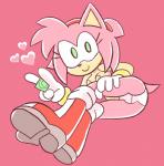 anthro big_eyes breasts butt clothing condom female heart_symbol offering_condom panties presenting presenting_hindquarters sexual_barrier_device smile solo thin_calves thin_legs thin_thighs toony underwear wispowillo sega sonic_the_hedgehog_(series) amy_rose eulipotyphlan hedgehog mammal pink_theme