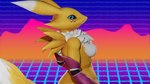 anthro areola blue_eyes breasts clothing female fur fur_markings looking_at_viewer looking_back markings nipples nude solo tail text yellow_body stikcs warfaremachine_(modeler) bandai_namco digimon warfare_renamon canid canine digimon_(species) fox mammal renamon 16:9 3d_(artwork) 4k absurd_res digital_media_(artwork) english_text hi_res huge_filesize widescreen