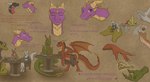 anthro bartender card chair claws clothed clothing coin dialogue female feral furniture glass group horn jewelry male playing_card poker shocked sitting table tail text whispering wings apollyondragon activision mythology spyro_the_dragon cynder spyro canid canine dragon felid feline fox lynx mammal mythological_creature mythological_scalie scalie 2024 comic digital_drawing_(artwork) digital_media_(artwork) hi_res signature