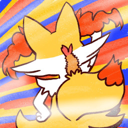 ambiguous_anthro ambiguous_gender anthro dipstick_tail dutch_angle food hand_on_hip markings object_in_tail raised_arm rear_view shrimp_(food) simple_background solo standing tail tail_markings annyui0611 nintendo pokemon braixen canid generation_6_pokemon mammal pokemon_(species) 1:1 2022 digital_drawing_(artwork) digital_media_(artwork) half-length_portrait hi_res japanese_description portrait translated_description