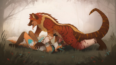 69_position animal_genitalia anthro balls bodily_fluids canine_genitalia duo erection fellatio forest forest_background fur genital_fluids genitals grass hair knot knotted_penis larger_male male male/male male_penetrated male_penetrating male_penetrating_male markings nature nature_background nude open_mouth oral paws penetration penile penis plant saliva sex size_difference smaller_male smile sucking tail teeth tongue tongue_out tree eeeevio canid canine canis hybrid hyena mammal maned_wolf mustelid otter digital_drawing_(artwork) digital_media_(artwork) hi_res shaded