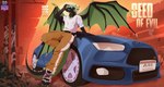 2_horns anthro belt car clothed clothing eyewear fictional_magazine_cover glasses horn male solo vehicle wings mattiyyah_lion ford ford_focus mythology emerald_(dergthedragon) dragon mythological_creature mythological_scalie scalie cover hi_res magazine_cover