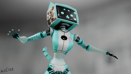 breasts cat_tail female inside kronos_unveiled machine standing sticker surprised turrets alexian_(artist) fallkener_(modeler) voices_of_the_void kerfur_(votv) robot tv_head_robot 16:9 2026 3d_(artwork) 4k absurd_res blender_(artwork) blender_cycles_(artwork) digital_media_(artwork) hi_res widescreen