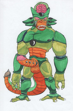 alternate_species anthro balls big_penis brain erection genitals humanoid_genitalia humanoid_penis male muscular muscular_anthro muscular_male open_mouth orange_balls organs penis red_eyes simple_background solo standing white_background cobaltcerberus cartoon_network dragon_ball dragon_ball_z powerpuff_girls cell_(dragon_ball) semi-perfect_cell bio-android_(dragon_ball) hybrid mammal oozaru primate 2018 hi_res