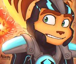 anthro armor brown_nose brown_stripes explosion eyebrows fur green_eyes headgear helmet holoflux_armor male solo stripes yellow_body yellow_fur assassyart lynxsakura ratchet_and_clank sony_corporation sony_interactive_entertainment ratchet_(ratchet_and_clank) lombax mammal 2024 hi_res