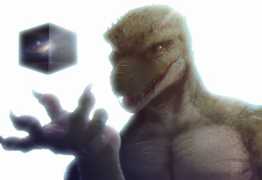 anthro claws levitating_object levitation male scales sharp_teeth solo teeth universe zenthetiger alien reptile scalie hi_res