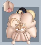 anthro big_breasts big_butt big_penis blush breast_rest breasts breasts_on_ground butt duo genitals gynomorph huge_breasts huge_butt huge_penis huge_thighs hyper hyper_breasts hyper_butt hyper_thighs intersex penis rear_view red_eyes thick_thighs tongue tongue_out orangejuicemann tsukihime type-moon neco-arc unknown_character animal_humanoid cat_humanoid felid felid_humanoid feline feline_humanoid humanoid lagomorph leporid mammal mammal_humanoid rabbit 2024 absurd_res hi_res tagme